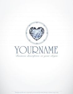 the logo for your name is made up of an elephant's head and heart