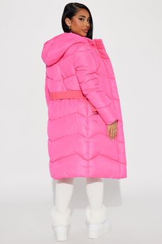 Available In Black, Hot Pink, And White. Puffer Jacket Front Zip Belted Nylon Pockets Hooded Cold Weather Shell: 100% Polyester Filling: 100% Polyester Lining: 100% Polyester Imported California Proposition 65 WARNING: Cancer and Reproductive Harm - www.P65Warnings.ca.gov. | Snow Style Belted Puffer Jacket in Hot Pink size Small by Fashion Nova Snow Style, White Puffer Jacket, Hot Pink Fashion, White Puffer, Snow Fashion, Black Hot Pink, In Hot, Jacket Style, Pink Fashion