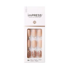 Super slim and comfortable. Impress Manicure, Kiss Products, Impress Nails, Short Press On Nails, Manicure Kit, Evanescence, Popular Nails, Clear Nails, Manicure At Home