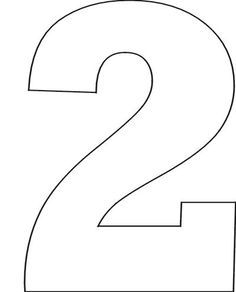 the number two is shown in black and white