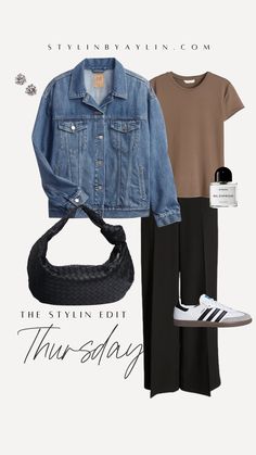 Spring Outfits 2024 Cold Weather, Closet Outfits, Ootd Idea, Looks Adidas, Styling Clothes, Parisian Outfits, Outfits Of The Week, Adidas Samba Outfit, Casual Chic Spring