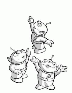 three cartoon characters with their arms in the air and one holding his hand out to another character