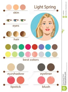 Color Analysis Palette, Light Spring Color Palette, Autumn Vector, Deep Autumn Color Palette, Spring Skin, Best Lipstick Color, Light Spring Colors, Makeup Recipes, Autumn Color Palette