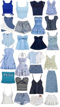 Dance Style Outfits, Blue Clothes, Simple Outfits For School, Beachy Outfits, Outfit Inspo Summer, Italy Outfits, Casual Preppy Outfits