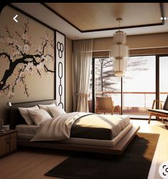 Japanese Theme Bedroom, Japanese Panels, Bedroom Japanese Style, Japan Interior Design, Asian Room, Japanese Style Bedroom, Asian Interior Design, Japanese Bedroom