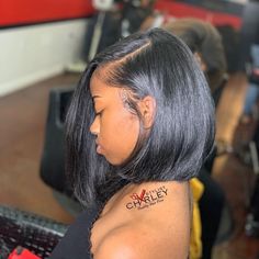 Pressed Natural Hair, Silk Press Natural Hair, Professional Hair Straightener, Frontal Hairstyles, Hair Life, Side Part, Straight Wig