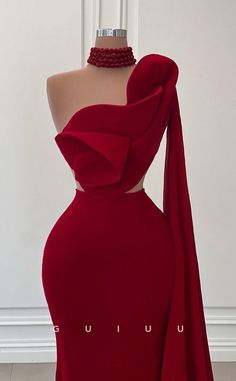 G3456 - Sexy & Hot Sheath One Shoulder Asymmetrical Two Piece Ruffled – GUIUU Ballgown Prom Dress, Burgundy Evening Dress, Chic Dress Classy, Dinner Dress Classy, Elegant Dresses Classy, Prom Dresses Sleeveless, Prom Dress Styles, Piece Prom Dress, Classy Casual Outfits