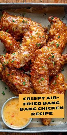 crispy air fried bang bang chicken recipe