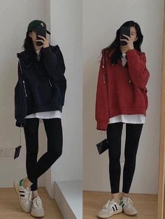 Pants For School, Fashion Vocabulary, Legging Pants, Oversize Women, Long Leggings, Aesthetic Clothing, Cotton Leggings, Airport Outfit, Stretch Pants