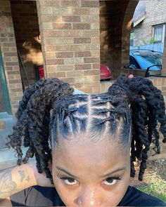 locs. Loc Hairstyles With Beads, Natural Locs With Beads, Starter Locs With Shells, Locs With Beads And Shells, Female Dreads Hairstyles, Female Dreads, Dreadlocks Hair Care, Cornrows Natural Hair, Military Loc Styles