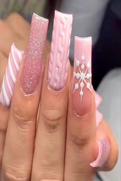 nails nail art nail nail designs nail design nail ideas nail art designs nails acrylic nails art nail designer nails design nails ideas nail art ideas nails inspiration nail inspo nail gel nail art design nails acrylic coffin nail colors nail polish ideas nail designs summer nail tips nail color nail trends nail art inspiratio Holiday Acrylic Nails Short, Latina Acrylic Nails Christmas, Medium Nails Acrylic Christmas, Extra Winter Nails, Medium Acrylic Nails Christmas, Winter Nails Pink And White, Nails Acrylic For Christmas, Medium Length Christmas Nails Acrylic, Polygel Christmas Nails