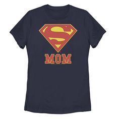 Every Super Mom deserves this juniors' Superman logo graphic tee. Every Super Mom deserves this juniors' Superman logo graphic tee. Crewneck Short sleevesFABRIC & CARE Cotton Machine wash Imported Size: Large. Color: Navy. Gender: female. Age Group: kids. Blue Graphic Print Top For Mother's Day, Superhero Letter Print Tops For Fans, Superhero Letter Print Tops For Fan Merchandise, Superhero Letter Print Tops As Fan Merchandise, Mother's Day Blue Graphic Print Top, Superhero Fan Merchandise Tops With Letter Print, Superhero Crew Neck Top With Letter Print, Superhero Letter Print T-shirt, Blue Graphic Tee For Mother's Day