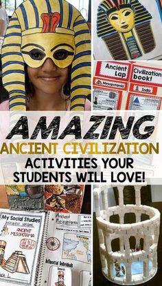 Ancient History Projects, Egypt Activities, Ancient World History, Middle School History, 6th Grade Social Studies, Homeschool Social Studies, Ancient Civilization, Social Studies Classroom, History Classroom