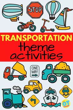 transportation theme activities for kids to learn