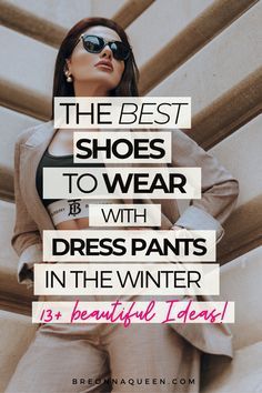 Winter Business Casual Shoes For Women, What Shoes To Wear With Flowy Pants, What Shoes To Wear With Ponte Pants, Wide Leg Pants Outfit Winter Work, Winter Professional Shoes Women, Shoes With Trousers Work Outfits, Trendy Dress Pants Outfits, Dressed Up Pants Outfit, Fall Shoes For Work Business Casual