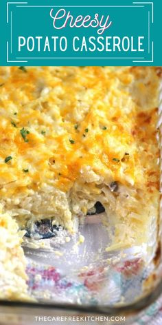 Picture of cheesy hash brown Potatoes Cheesy Potatoe Casserole Breakfast, Shredded Cheesy Potato Casserole, Shredded Potatoes Recipes, Potatoe Receipe, Oven Cheesy Potatoes, Shredded Hashbrown Recipes, Cheesy Hashbrown Casserole