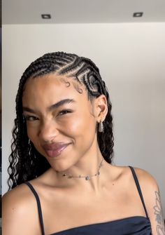 Cornrows Side Part, Ponytail Hairstyles Easy, Braids Styles, Hair Twist, Braided Cornrow Hairstyles, Twist Styles, Hair Twist Styles, Cornrow Hairstyles