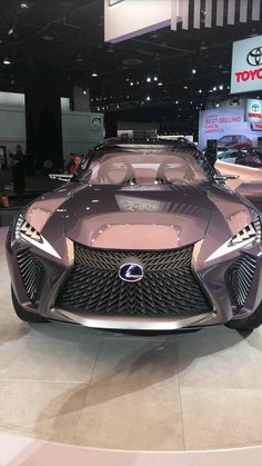 a car on display at an auto show