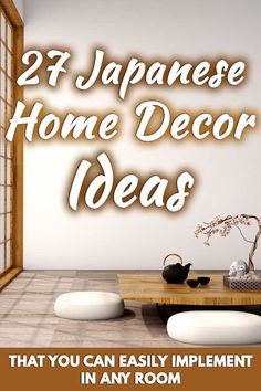 27 Japanese Home Decor Ideas That You Can Easily Implement In Any Room. Article by HomeDecorBliss.com #HDB #HomeDecorBliss #homedecor #homedecorideas Japanese Decor Ideas, Japanese Inspired Home, Japanese Living Room, Calming Interiors, Zimmer Diy, Japanese Apartment, Aesthetic Interior Design