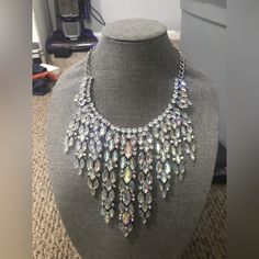 It Is Brand New And In Perfect Condition. Bc2 Dazzling Crystal Rhinestone Necklace, Dazzling Rhinestone Necklace, Bling Crystal Costume Necklaces, Party Rhinestone Crystal Necklace With Bling, Party Crystal Rhinestone Necklace With Bling, Party Crystal Rhinestone Necklace, Glamorous Crystal Necklace With Rhinestones, Crystal Rhinestone Necklace For Costume Occasions, Crystal Rhinestone Costume Necklace