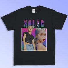 K-Pop Fashion is here!  This MAMAMOO T-shirt is everything you've dreamed of and more. It feels soft and lightweight, with the right amount of stretch. It will brings you the comfort and elegance to your life also when you are representing your favorite K-Pop band! We are using Gildan for all the items here! Product Detail : Preshrunk jersey knit Seamless double-needle 2.2 cm collar Taped neck and shoulders Double-needle sleeve and bottom hems Classic midweight fabric Tear away label Unisex sizi Kpop Graphic Print T-shirt For Summer, Black Kpop T-shirt With Graphic Design, Kpop Style Summer Top With Screen Print, Summer Kpop Tops With Text Print, Kpop Style Text Print T-shirt For Summer, Spring Kpop T-shirt With Graphic Print, Kpop Style Graphic Print T-shirt For Spring, Spring Kpop Style T-shirt With Graphic Print, Black Kpop Summer Tops