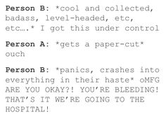 THIS COULD WORK BOTH WAYS FOR SQ BC PROTECT WIFEY AT ALL COSTS BUT OK PERSON A IS REGINA JUST COS Scenarios Crush, Writing Dialogue, Story Prompts