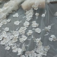 3D Beaded Lace Fabric, Embroidered Flower Applique Wedding Gown Fabric, French Fabric with Applique width is about 130 cm , price is for one yard, more buying will be cut as one piece . Great idea to use as wedding gown fabric , prom dress, flower girl dress, tutu skirts . Back to shop DIRECTORY https://www.etsy.com/shop/Retrolace?ref=si_shop 3d Applique, Wedding Embroidery, Beaded Lace Fabric, Bridal Lace Fabric, Applique Wedding, Embroidered Lace Fabric, Alencon Lace, Wedding Dress Fabrics, Pearl And Lace