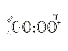 the word coo written in black ink on a white background with stars and circles