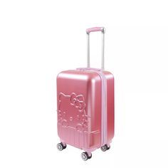 Hello Kitty Ful 21" Hard-sided Spinner Rolling Carryon Luggage : Target Hello Kitty Suitcase, Pink Suitcase, Pink Sanrio, Carryon Luggage, Hello Kitty Merchandise, Luxury Luggage, Hello Kitty Rooms, Hardside Spinner Luggage, Hello Kitty Items