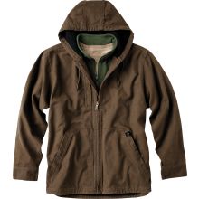 Combining toughness with warmth, the Dri-Duck Laredo Jacket for Men is ideal for work or play in cold conditions. 12-oz. 100% cotton Boulder Cloth� canvas shell provides durability to withstand harsh use, while textured thermal lining traps heat for extra warmth. Drop tail keeps drafts off your back, plus articulated elbows allow you to move freely. A 3-piece contoured hood seals in warmth. Triple-needle stitching reinforces high-stress seams. Other details of the men's Laredo jacket include an Brown Cotton Utility Jacket For Cold Weather, Cotton Outerwear With Fleece Lining For Outdoor Work, Brown Cotton Hunting Outerwear, Brown Cotton Outerwear With Double-lined Hood, Brown Cotton Outerwear For Outdoor Activities, Hooded Cotton Hunting Outerwear, Winter Cotton Utility Jacket For Hunting, Brown Cotton Hooded Jacket For Outdoor, Jacket For Men