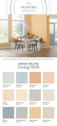 the interior paint scheme for living room and dining room