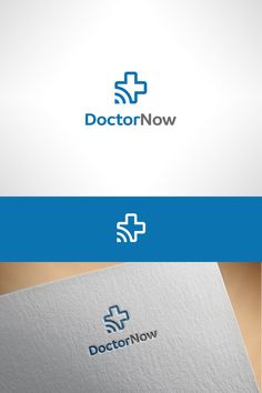 the doctor now logo is shown in blue and white