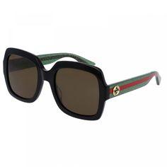 Item Code: M00340&#44 Black Square Sunglasses, Sunglasses Gucci, Designer Shades, Brown Square, Sunglasses Women Designer, Brown Sunglasses, Butterfly Sunglasses, Square Glasses, Gucci Sunglasses