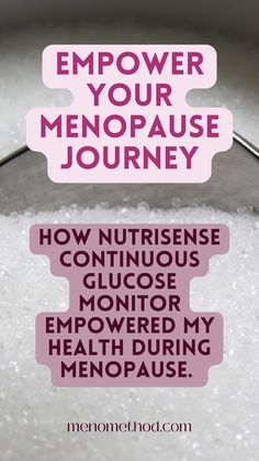 Discover the remarkable benefits of continuous glucose monitoring during menopause. Read my personal journey.