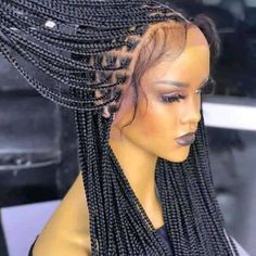 Bob Braids Hairstyles, Braid Wig, Luxurious Hair, Black Ponytail Hairstyles, Bob Braids, Front Hair, Wig For Black Women, Lace Braid, Braided Wigs