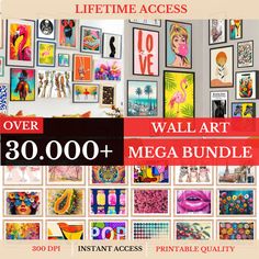 the ultimate wall art mega bundle is now available for $ 30, 000 and over