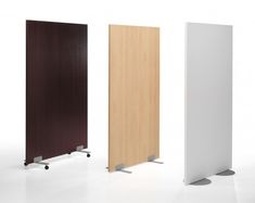 three different types of partitions in various colors