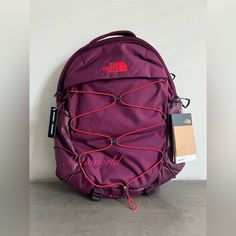 New With Tag Color : Bysnbrylhtr/Fyr One Size : 27l The North Face Borealis, North Face Borealis, North Face Bag, The North Face Purple, Purple Black, Purple And Black, North Face, The North Face, Bag Lady