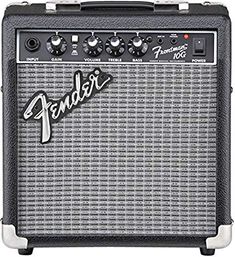 fender guitar amplifier sitting on top of a white background