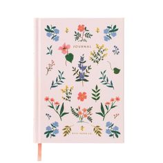 WILDWOOD FABRIC JOURNAL Rifle Paper Co. Notebook Bonjour Fete - Party Supplies Gold Foil Text, Fabric Journal, Anna Bond, Stationary Gifts, 카드 디자인, Fabric Journals, Soft Book, Rose Pastel, Paper Source