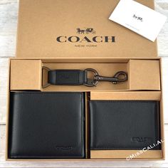 100% Authentic Brand New With Tag Sold Out In All Stores Nwt Coach 3-In-1 Soft Calf Leather In Black 3 Ways To Use! 1) Wallet 2) Card Insert 3) Wallet + Card Insert! Brand New In Packaging! Excellent Gift - Includes Gift Bag [Features] Sport Calf Leather Eight Credit Card Slots Full-Length Bill Compartments Removable Insert With Id Window And Two Credit Card Slots 4 1/4" (L) X 3 3/4" (H) X 3/4" (W) Trigger Snap Key Fob Included Packaged In A Coach Gift Box Includes: Coach Price Tag, Care Card, G Coach Wallet With Coin Pocket For Gift, Coach Wallet With Coin Pocket As Gift, Coach Bifold Wallet As Gift, Classic Coach Wallet As Gift, Black Wallets For Everyday Use, Luxury Coach Wallets As Gift, Luxury Coach Wallets For Gift, Luxury Coach Wallets For Gifts, Coach Wallets With Rfid Blocking As Gift