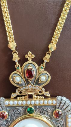 Hallmarked Byzantine Jewelry For Formal Occasions, Silver Byzantine Jewelry With Historical Design, Gold Jewelry With Historical Design For Anniversary, Traditional Jewelry With Historical Design For Anniversary, Collectible Gold Baroque Jewelry, Beautiful Storage, Byzantine Art, Gold Plated Chains, Pure Silver