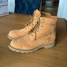 Timberlands Men’s Waterproof Lug Boots - Only Worn A Few Times, Some Wear At Toe Front But Overall Excellent Condition. Great For Winter Or Work. Timberland Waterproof Boots, Timberland Waterproof, Lug Boots, Timberlands, Timberlands Shoes, Timberland Shoes, Timberland Mens, Waterproof Boots, Tan Brown