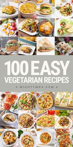 100 Easy Vegetarian Recipes Clean Eating Vegetarian Recipes, Easy Vegetarian Recipes, Crockpot Soup Recipes, Savory Appetizer, Hearty Dinner, Quick Weeknight Dinners, Vegetarian Recipes Easy, Cooking Light, Healthy Dishes