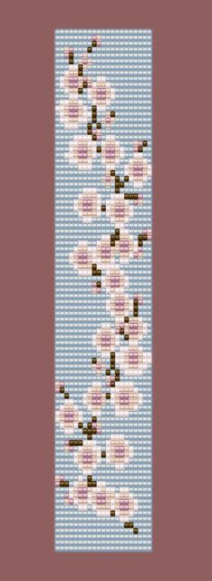 a cross stitch pattern with pink and brown flowers on blue background, in the shape of an angel