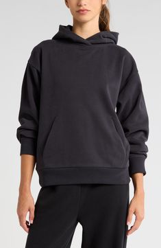 Zella Ultra Cozy Pullover Hoodie | Nordstrom Super Soft Relaxed Fit Hoodie Sweatshirt, Super Soft Fleece Hoodie In Relaxed Fit, Super Soft Fleece Hoodie With Relaxed Fit, Super Soft Relaxed Fit Fall Hoodie, Fall Relaxed Fit Super Soft Hoodie, Fall Super Soft Relaxed Fit Hoodie, Cozy Fit French Terry Sweats With Drawstring Hood, Comfortable Super Soft Fleece Hoodie, Cozy Fit Super Soft Hoodie Sweatshirt