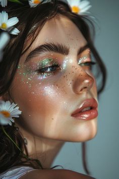 Here are some lovely spring makeup looks that radiate feminine energy! - Fashion Tips Tricks Fairytale Makeup, Fairy Costume Makeup, Cottagecore Makeup, Fairy Eye Makeup, Zero Makeup, Fairy Make-up, Taking Out The Trash, Flushed Cheeks, Goddess Makeup