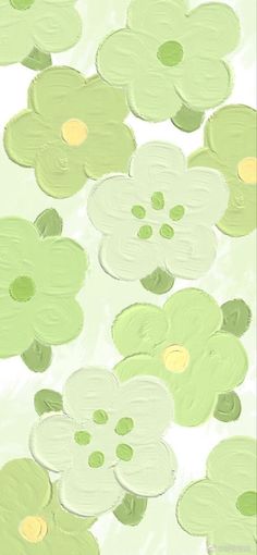 Flowers, green colour, painting, art Green Flower Aesthetic Wallpaper, Daisy Green Wallpaper, Flower Wallpaper Green, Aesthetic Wallpaper Flower, Flower Aesthetic Wallpaper, Green Aesthetic Wallpaper, Green Aesthetics