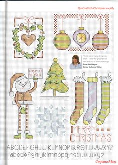 a cross stitch pattern for christmas stockings and stockings