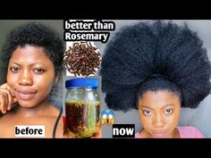 Grow Afro Hair Fast, Growing Afro Hair, Chi Keratin, Natural Hair Serum, Herbs For Hair Growth, Never Stop Growing, Thinning Hair Remedies, Longer Hair Faster, Herbs For Hair